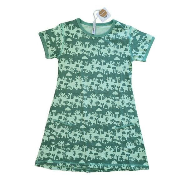 Maxomorra Green Jungle Landscape Dress - Picture 1 of 7